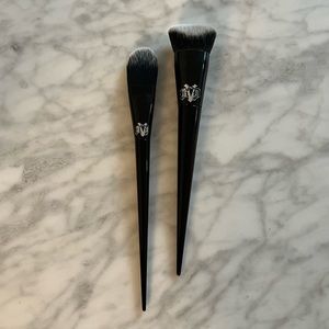 Set of KVD Beauty face makeup brushes (#10 and #25)